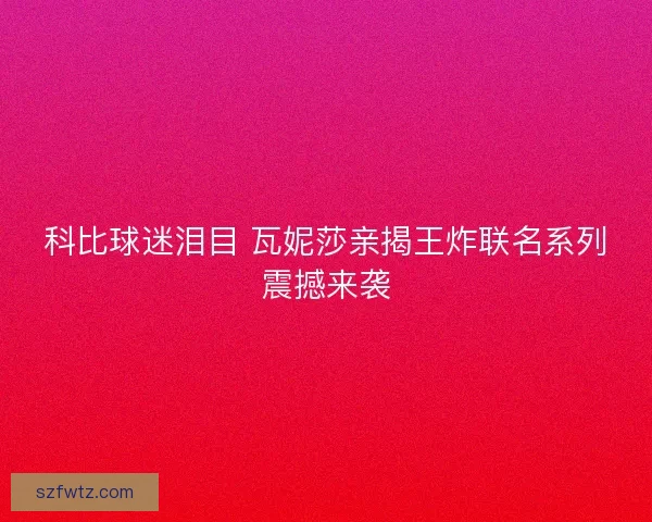 科比球迷泪目 瓦妮莎亲揭王炸联名系列震撼来袭
